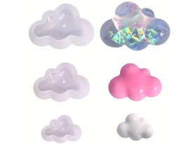 Molde silicona nube 3D grande